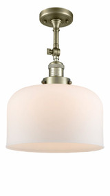 Bell 1 Light 12 Inch Wide Semi Flush Mount by Innovations - 201F-G7L-L