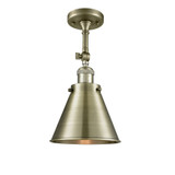 Appalachian 1 Light 8 Inch Wide Steel Semi Flush Mount by Innovations - 201F-M13