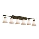 Clouds Tradition 6 Light Vanity Light by Justice Design - CLD-8526-20