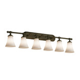 Clouds Tradition 6 Light Vanity Light by Justice Design - CLD-8526-20