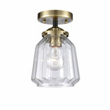 Chatham 1 Light 7 Inch Wide Semi Flush Mount by Innovations - 284-1C-G14