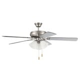 Decorator's Choice 5 Blade Ceiling Fan 52 Inches Wide by Craftmade - DCF52C3W