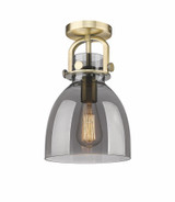 Newton Bell 1 Light Arched Flush Mount 8 Inch Wide by Innovations - 410-1F-G412-8