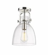 Newton Bell 1 Light Arched Flush Mount 8 Inch Wide by Innovations - 410-1F-G412-8