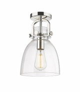 Newton Bell 1 Light Arched Flush Mount 8 Inch Wide by Innovations - 410-1F-G412-8
