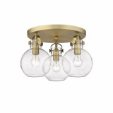 Newton Sphere 3 Light 19.63 Inch Wide Flush Mount by Innovations - 410-3F-G410-7