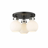Newton Sphere 3 Light 19.63 Inch Wide Flush Mount by Innovations - 410-3F-G410-7