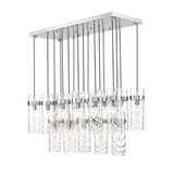 Fontaine 17Light Linear Chandelier 15 Inch Tall X 20.25 Inch Wide By Z-Lite - 7002P5-17L