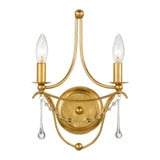 Metro 2 Light Candle Style Wall Sconce by Crystorama - 422