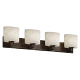 Clouds Modular 4 Light Vanity Light 35.25 Inch Wide by Justice Design - CLD-8924-30
