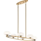 Pim 6 Light Small Oval Chandelier by Kichler - 52224
