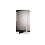 Textile Century 1 Light ADA Gray Wall Sconce by Justice Design - FAB-5531-GRAY