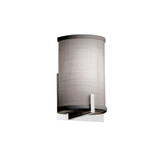 Textile Century 1 Light ADA Gray Wall Sconce by Justice Design - FAB-5531-GRAY