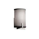Textile Century 1 Light ADA Gray Wall Sconce by Justice Design - FAB-5531-GRAY