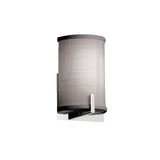 Textile Century 1 Light ADA Gray Wall Sconce by Justice Design - FAB-5531-GRAY