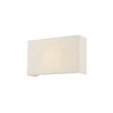 Textile 1 Light ADA Rectangular Wall Sconce by Justice Design - FAB-5655
