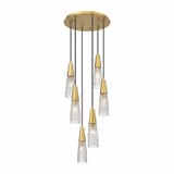 Amherst Brook 6 Light Cord Hung Pendant 11.75 Inch Tall by Innovations - 322-6P-3