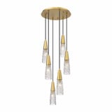 Amherst Brook 6 Light Cord Hung Pendant 11.75 Inch Tall by Innovations - 322-6P-3