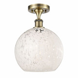 White Mouchette 1 Light 10 Inch Wide Modern Semi Flush Mount by Innovations - 516-1C-G1216-10