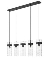 Fontaine 5 Light Linear Chandelier 15 Inch Tall X 5.25 Inch Wide By Z-Lite - 7002P5-5L