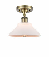 Orwell 1 Light 8.38 Inch Wide Steel Semi Flush Mount by Innovations - 516-1C-G13