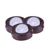 CounterMax MX LD AC 12W 2700K 3 LED Under Cabinet Disc Light by Maxim  - 53836