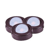 CounterMax MX LD AC 12W 2700K 3 LED Under Cabinet Disc Light by Maxim - 53836
