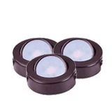 CounterMax MX LD AC 12W 2700K 3 LED Under Cabinet Disc Light by Maxim - 53836