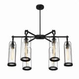 Yasmin 6 Light Large Outdoor Pendant 35.5 Inch Length by Eurofase - 42730