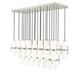 Cayden 23 Light Linear Chandelier 16.75 x 18 Inches Wide by Z-Lite - 1946P-23L