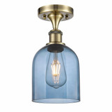Bella One Light 5.5 Inch Wide Semi Flush Mount by Innovations - 516-1C-G558-6