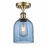 Bella One Light 5.5 Inch Wide Semi Flush Mount by Innovations - 516-1C-G558-6