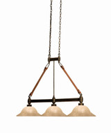 Rodeo Drive 3 Light Oversized Island Chandelier by Kalco - 4640
