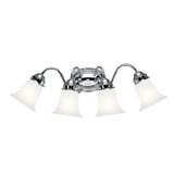 4 Light Vanity Light 25.5 Inch Wide by Kichler - 6124