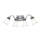 4 Light Vanity Light 25.5 Inch Wide by Kichler - 6124