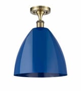 Plymouth Dome 1 Light 12 Inch Wide Semi Flush Mount by Innovations - 516-1C-PLYM-12
