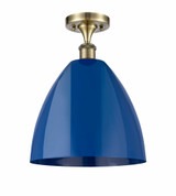 Plymouth Dome 1 Light 12 Inch Wide Semi Flush Mount by Innovations - 516-1C-PLYM-12