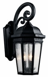 Courtyard 3 Light Outdoor Wall Lantern 22.25 Inch Tall by Kichler - 9034