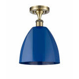 Plymouth Dome 1 Light 9 Inch Wide Semi Flush Mount by Innovations - 516-1C-PLYM-9