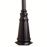 72 Inch Outdoor Post Aluminum Post with Decorative Base by Kichler - 9510