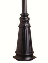 72 Inch Outdoor Post Aluminum Post with Decorative Base by Kichler - 9510