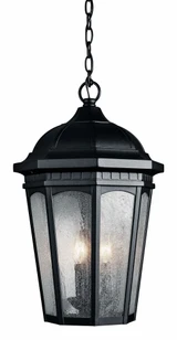 Courtyard 3 Light Mini Outdoor Hanging Pendant by Kichler - 9539