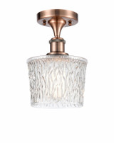 Niagra 1 Light 6.5 Inch Wide Industrial Semi Flush Mount by Innovations - 516-1C-G402