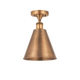 Ballston Cone 1 Light 12 Inch Wide Semi-Flush Mount by Innovations - 516-1C-8