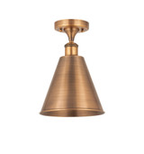 Ballston Cone 1 Light 12 Inch Wide Semi-Flush Mount by Innovations - 516-1C-8