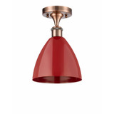 Plymouth Dome 1 Light 7.5 Inch Wide Semi Flush Mount by Innovations - 516-1C-75-75