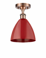 Plymouth Dome 1 Light 7.5 Inch Wide Semi Flush Mount by Innovations - 516-1C-75-75
