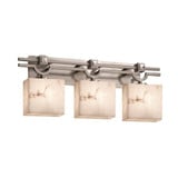 Lumenaria Argyle 3 Light Rectangle Shade Vanity Light by Justice Design - FAL-8503-55