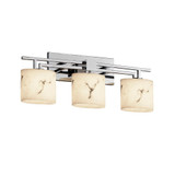 Lumenaria Aero 3 Light Oval Shade Vanity Light by Justice Design - FAL-8703-30