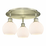 Athens 3 Light 17.75 Inch Wide Flush Mount by Innovations - 516-3C-G12-6